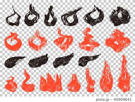 筆書き 火と炎1 はんこ 筆書き 火と炎1 はんこ 40909641