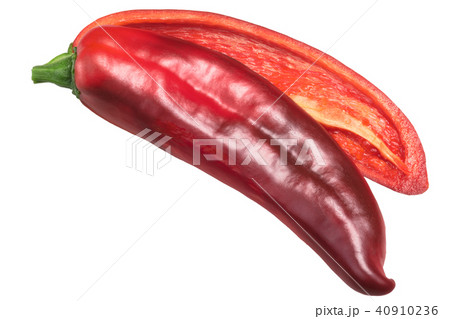 Red Hatch chile halved, top 40910236