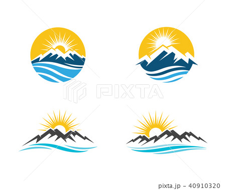Mountain icon Logo Template 40910320