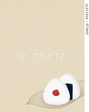 背景-和紙-おむすび 40911479