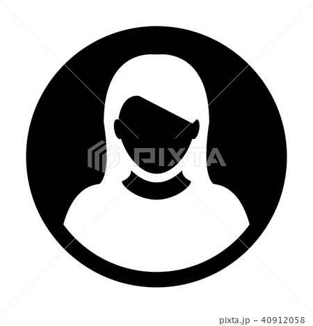 Person icon vector female user profile avatar sign 40912058