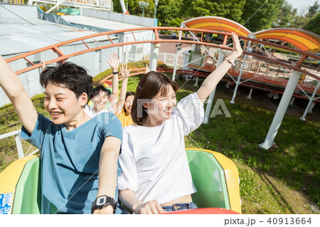 遊園地 人物 男女 遊園地 人物 男女 40913664