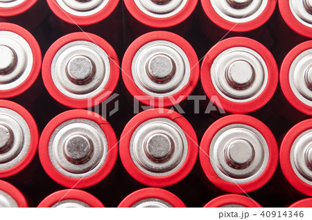 red and silver aa alkaline batteries group 40914346