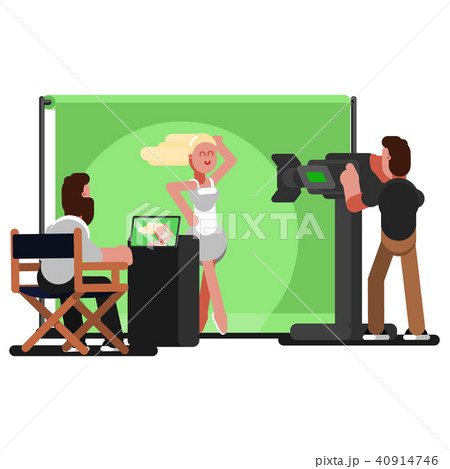 Crew filming a video clip Crew filming a video clip 40914746