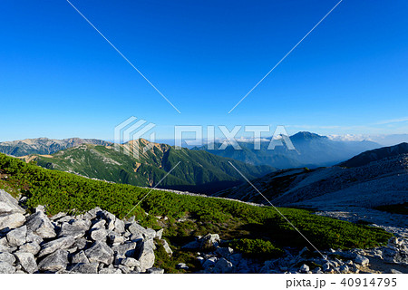 北アルプス 　裏銀座縦走ルート　野口五郎岳・立山連峰 40914795