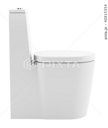 modern standing toilet bowl isolated on white modern standing toilet bowl isolated on white 40915354