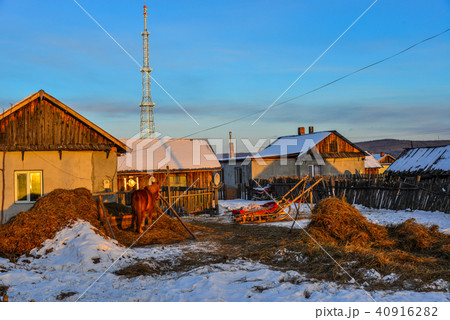 Snow village in Mohe County, China Snow village in Mohe County, China 40916282