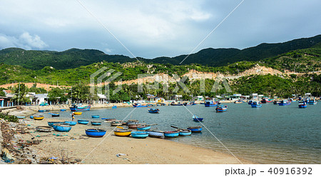 Fishing boats on sea in Nha Trang, Vietnam 40916392