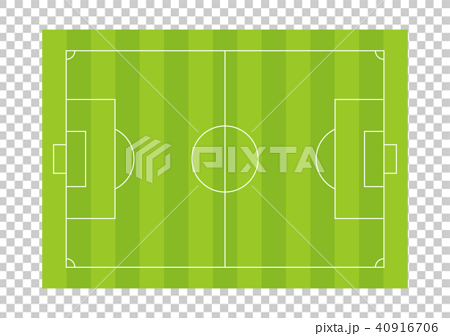 サッカー グラウンド イラストのイラスト素材 40916706 Pixta