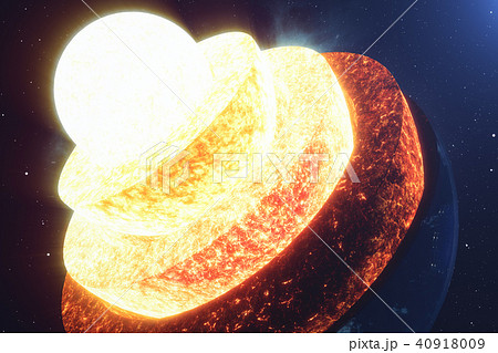 Structure core Earth. Structure layers of the earth. The structure of the earth's crust. Earth cross 40918009