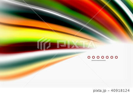 Rainbow color waves, vector blurred abstract background 40918124