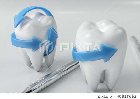 3d rendering tooth with dentist pick. Dental, medicine and health concept. Oral dental hygiene, Oral 3d rendering tooth with dentist pick. Dental, medicine and health concept. Oral dental hygiene, Oral 40918692