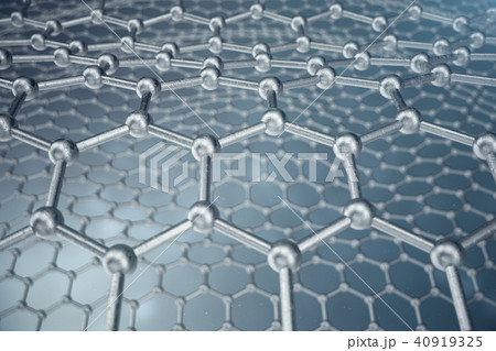 3d rendering abstract nanotechnology hexagonal geometric form close-up, concept graphene atomic 3d rendering abstract nanotechnology hexagonal geometric form close-up, concept graphene atomic 40919325