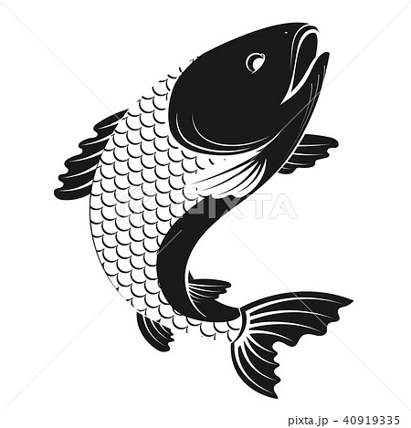 Fish Simple Silhouetteのイラスト素材