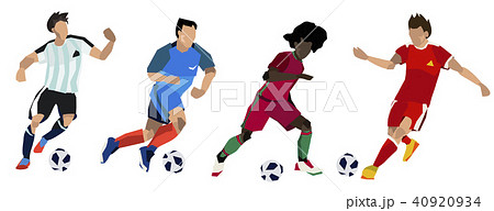 Football soccer players group. 40920934