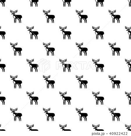 Elk pattern vector seamless 40922422