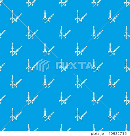 High wheat pattern vector seamless blue High wheat pattern vector seamless blue 40922756