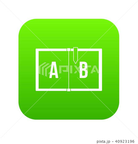 Children abc icon digital green Children abc icon digital green 40923196