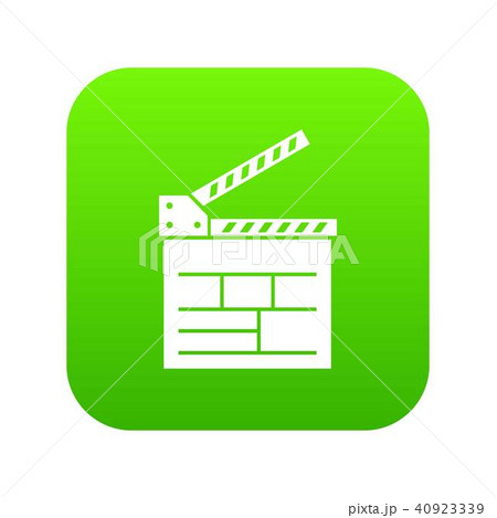 Movie cracker icon green vector Movie cracker icon green vector 40923339