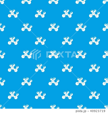 Molecule bio pattern vector seamless blue 40923719