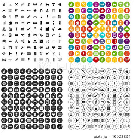 100 individual construction icons set vector variant 100 individual construction icons set vector variant 40923834