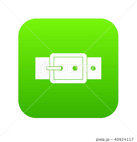 Black buckle belt icon digital green Black buckle belt icon digital green 40924117
