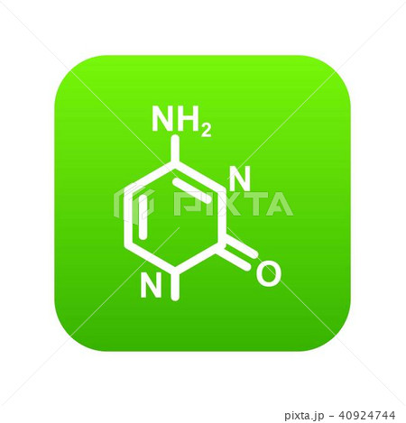 Molecule model icon green vector Molecule model icon green vector 40924744