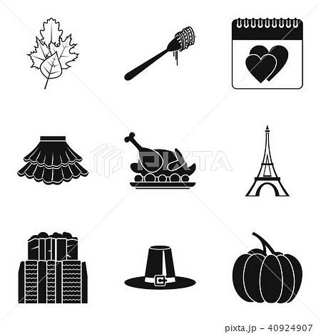 Bottle icons set, simple style Bottle icons set, simple style 40924907