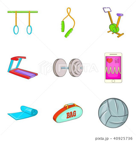 Resist icons set, cartoon style 40925736