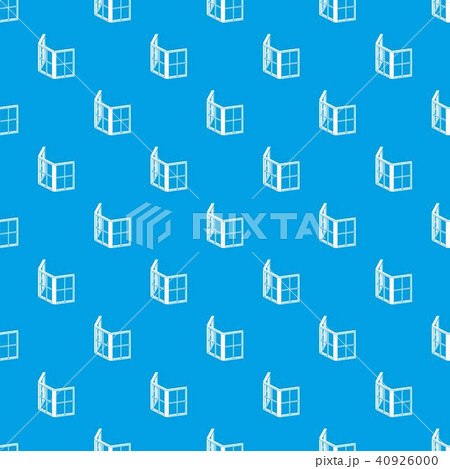 Facade window frame pattern vector seamless blue Facade window frame pattern vector seamless blue 40926000