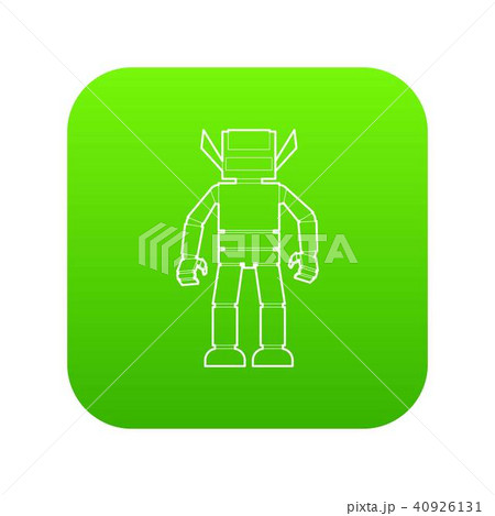 Humanoid robot icon green vector Humanoid robot icon green vector 40926131