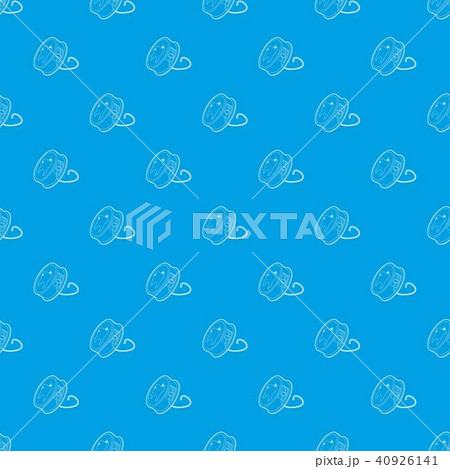 Dental floss pattern vector seamless blue 40926141