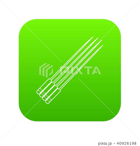 Toothpick icon green vector 40926198