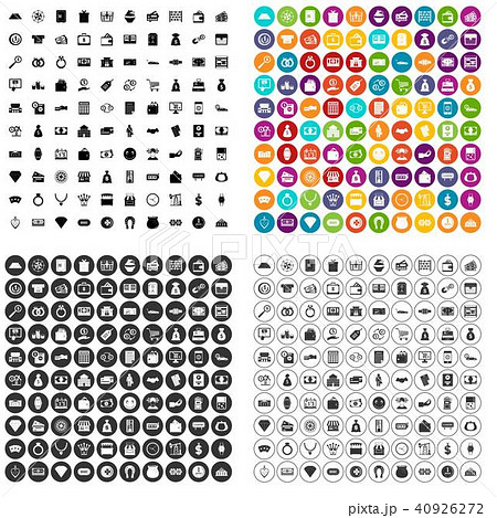 100 money icons set vector variant 100 money icons set vector variant 40926272