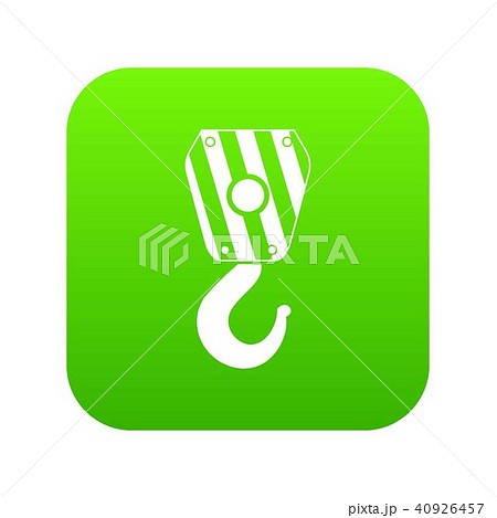 Crane hook icon digital green Crane hook icon digital green 40926457
