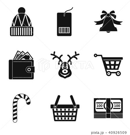 Were cold icons set, simple style Were cold icons set, simple style 40926509