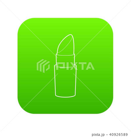 Lipstick icon green vector 40926589