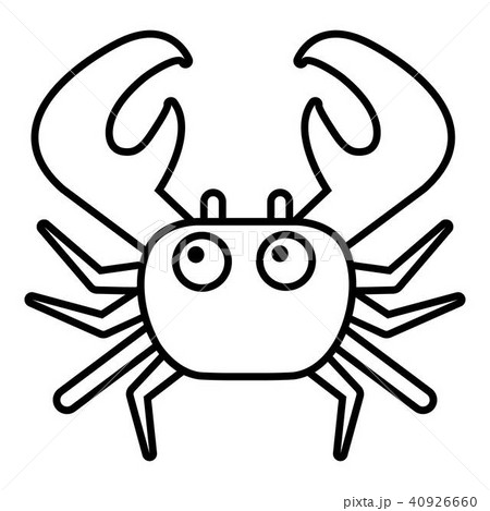 Crab icon, outline style Crab icon, outline style 40926660