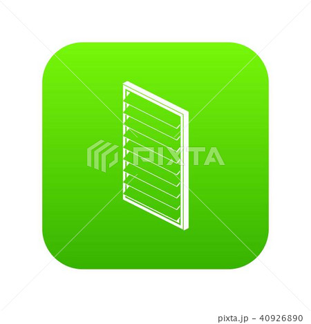 Rectangular window frame icon green vector Rectangular window frame icon green vector 40926890