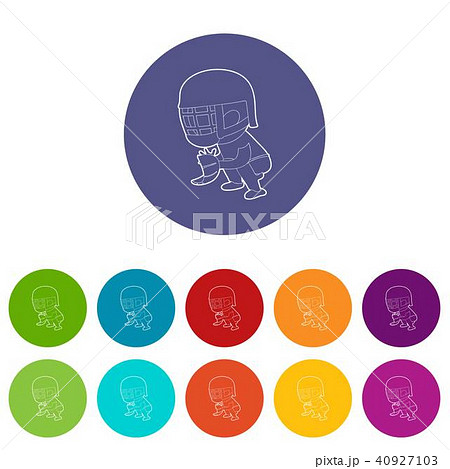 Protecting player icon, outline style Protecting player icon, outline style 40927103
