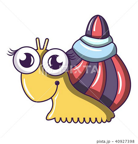 Snail icon, cartoon style 40927398