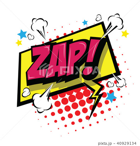Zap! Comic Speech Bubble. 40929134