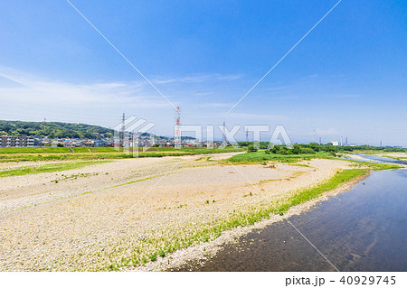 多摩川河川敷　府中四谷橋付近 40929745