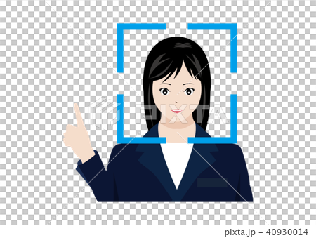 顔認証システムを受ける女性 40930014