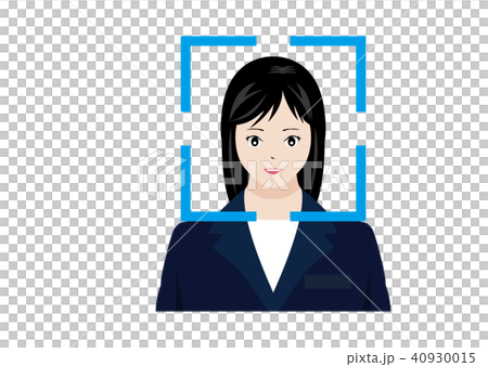 顔認証システムを受ける女性 40930015
