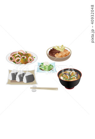 今日のご飯イカ大根と肉豆腐 今日のご飯イカ大根と肉豆腐 40932048