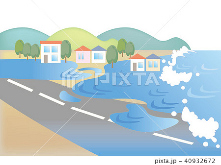 津波イメージ・浸水 津波イメージ・浸水 40932672