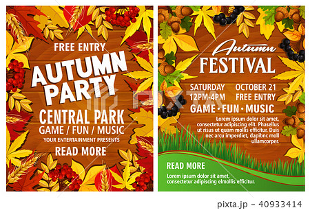 Autumn harvest festival poster on wood backgorund Autumn harvest festival poster on wood backgorund 40933414
