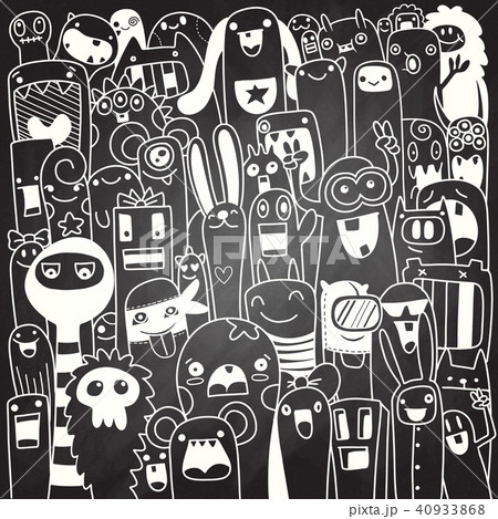Funny monsters seamless pattern Funny monsters seamless pattern 40933868