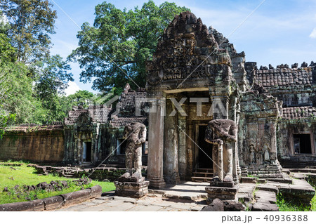 entrance to ancient Preah Khan temple, Cambodia 40936388